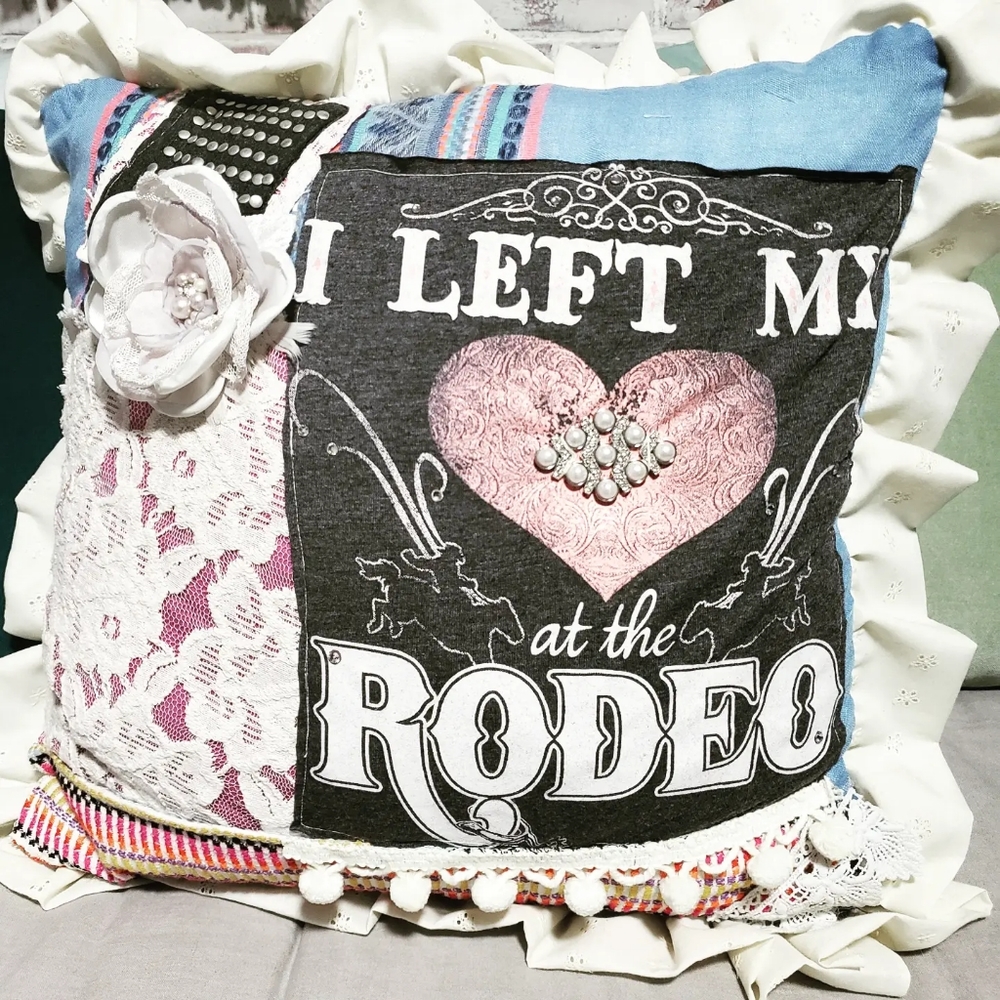 Upcycled Handmade Throw Pillow